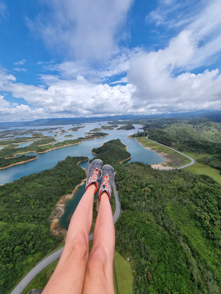 Guatapé day trip from Medellín, El Peñol Rock climb, colorful towns in Colombia